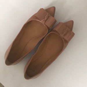 J.Crew nude bow flats